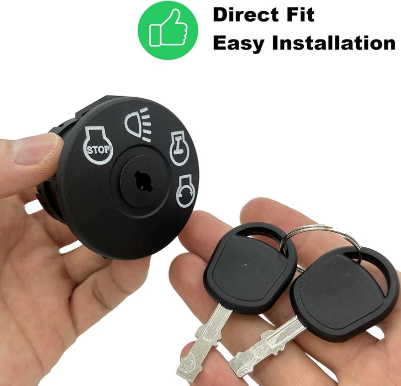 Annolai GY20074 175566 Ignition Switch with Key 4-Position 7-Terminals for Husqvarna Craftsman Dixon Cub Cadet 532175566 John Dee-re L105 L100 L110 E100 D100 LA100 Lawn Mower (532175566-7 Terminals) - Image 3